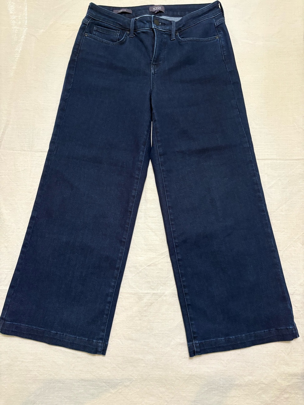 NYDJ wide leg crop denim trouser jean size 4